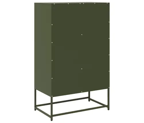 Kõrge Kapp, Oliiviroheline, 68X39X111,5 cm Teras