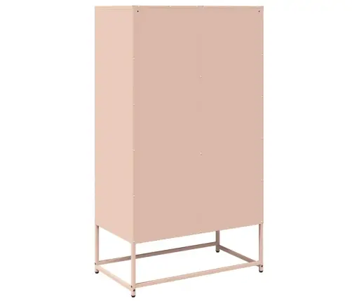 Highboard Pink 68X39X123 Cm Tērauds Vidaxl
