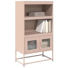 Highboard Pink 68X39X123 Cm Tērauds Vidaxl