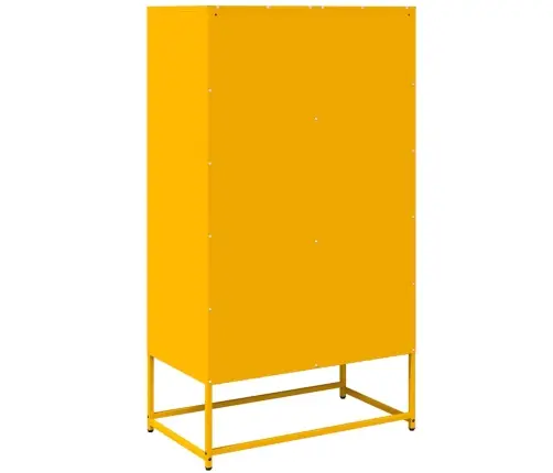 Highboard Sinepdzeltens 68X39X123 Cm Tērauds Vidaxl