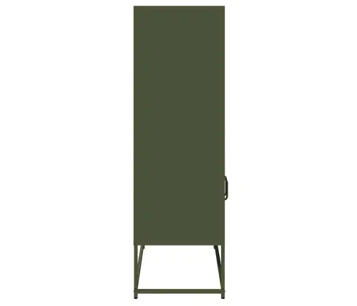 Highboard Olive Green 68X39X123 Cm Plienas