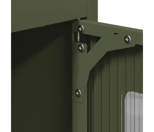 Highboard Olive Green 68X39X123 Cm Plienas