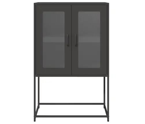 Highboard Black 68X39X107 Cm Tērauds Vidaxl Highboard Black 68X39X107 Cm Tērauds Vidaxl