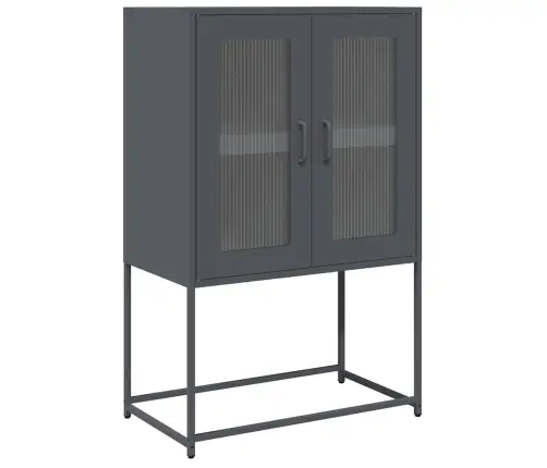 Highboard Antracīts 68X39X107 Cm Tērauds Vidaxl