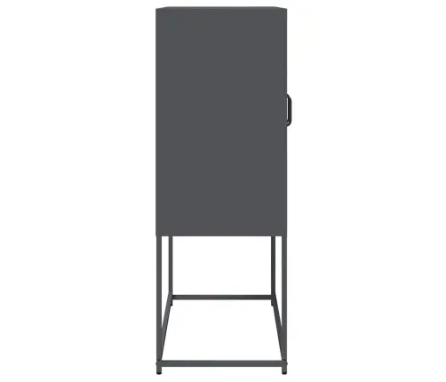 Highboard Antracīts 68X39X107 Cm Tērauds Vidaxl