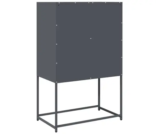 Highboard Antracīts 68X39X107 Cm Tērauds Vidaxl