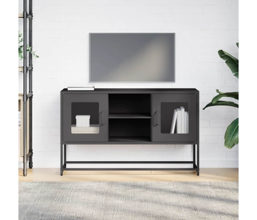 Tv Skapītis, 100,5X39X60,5 Cm, Tērauds, Melns Vidaxl