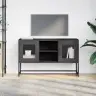 Tv Skapītis, 100,5X39X60,5 Cm, Tērauds, Melns Vidaxl