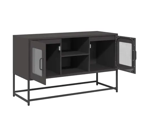 Tv Skapītis, 100,5X39X60,5 Cm, Tērauds, Melns Vidaxl