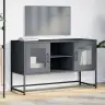 Tv Skapītis, 100,5X39X60,5 Cm, Tērauds, Antracītpelēks Vidaxl