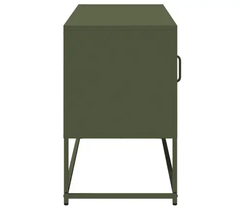 Tv Skapītis, 100,5X39X60,5 Cm, Tērauds, Olīvu Zaļš Vidaxl