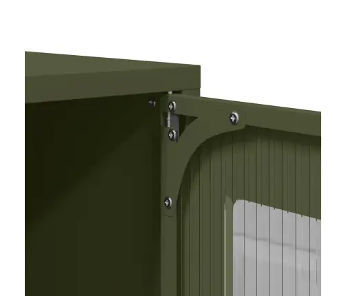 Tv Skapītis, 100,5X39X60,5 Cm, Tērauds, Olīvu Zaļš Vidaxl