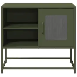 Tv Skapītis, 68X39X60,5 Cm, Tērauds, Olīvu Zaļš Vidaxl