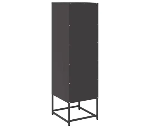 Highboard Black 36X39X123 Cm Auksti Velmēts Tērauds Vidaxl