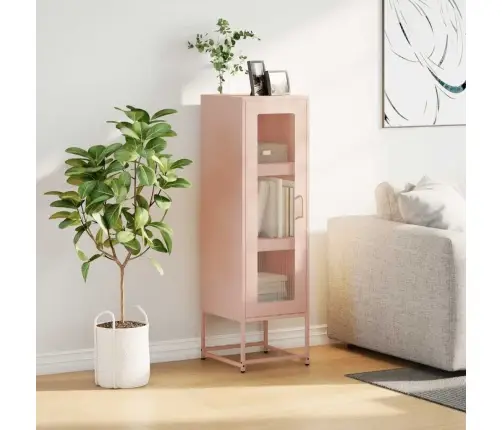 Highboard Pink 36X39X123 Cm Külmvaltsitud Teras