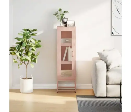 Highboard Pink 36X39X123 Cm Külmvaltsitud Teras