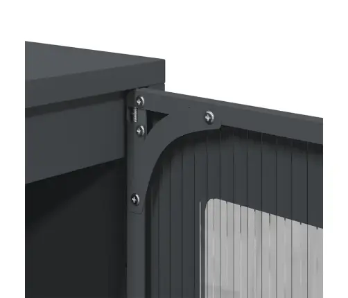 Highboard Antracīts 36X39X123 Cm Auksti Velmēts Tērauds Vidaxl