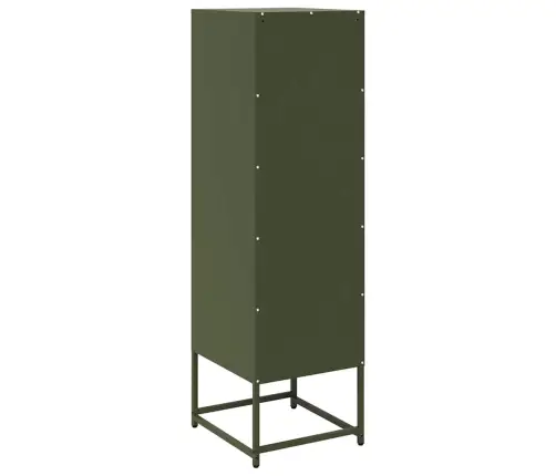 Highboard Olive Green 36X39X123 Cm Šaltai Valcuotas Plienas