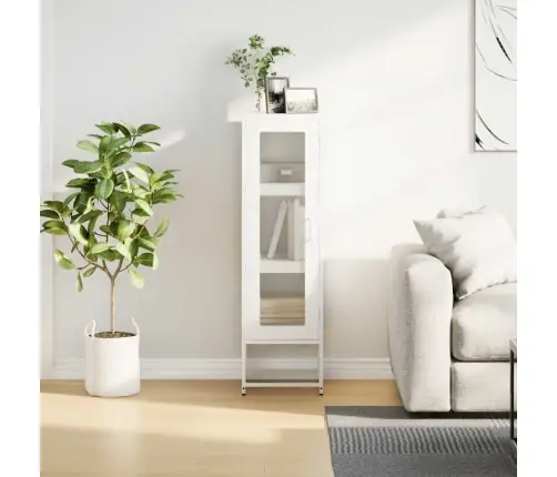 Highboard Valge 36X39X123 Cm Külmvaltsitud Teras