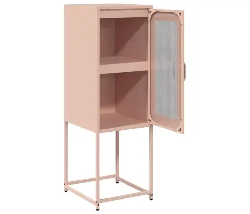 Bufete Rozā 36X39X107 Cm Auksti Velmēts Tērauds Vidaxl