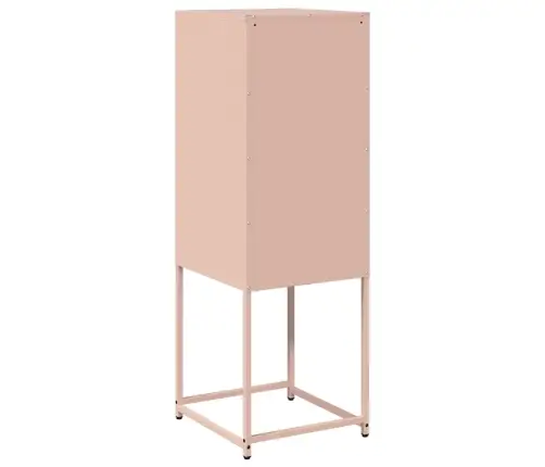 Bufete Rozā 36X39X107 Cm Auksti Velmēts Tērauds Vidaxl