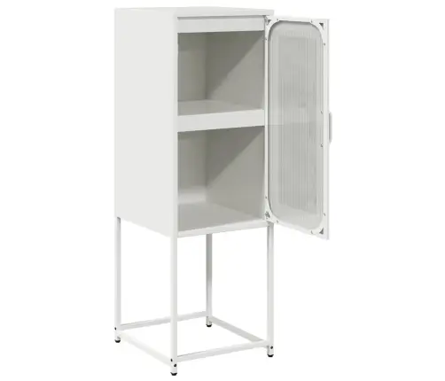 Bufete Balts 36X39X107 Cm Auksti Velmēts Tērauds Vidaxl