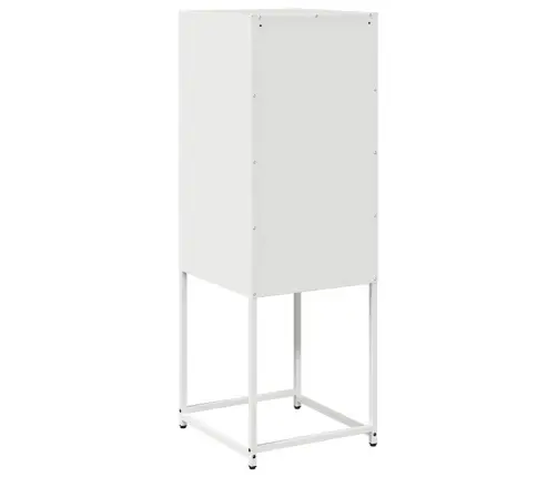 Bufete Balts 36X39X107 Cm Auksti Velmēts Tērauds Vidaxl