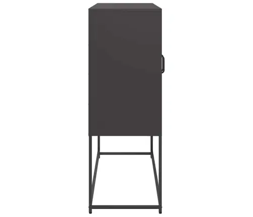 Šoninė Spintelė, Juodos Spalvos, 100,5X39X107cm Plienas