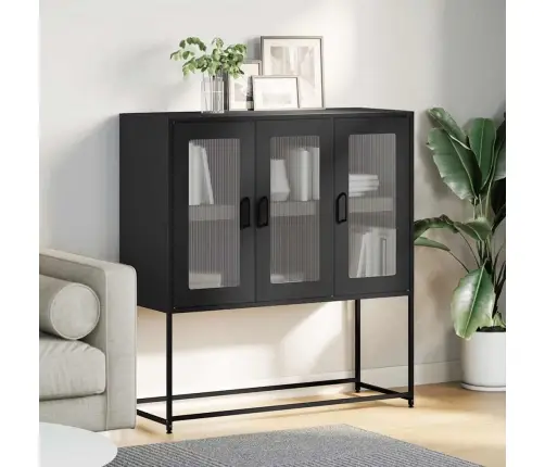 Kumode, Antracītpelēka, 100,5X39X107 Cm, Auksti Velmēts Tērauds Vidaxl