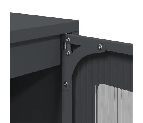 Kumode, Antracītpelēka, 100,5X39X107 Cm, Auksti Velmēts Tērauds Vidaxl