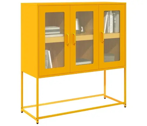 Šoninė Spintelė, Garstyčių, 100,5X39X107cm Plienas