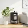 Naktsskapītis Melns 36X39X78 Cm Auksti Velmēts Tērauds Vidaxl