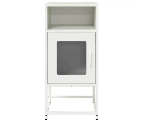Naktinė Spintelė Balta 36X39X78 Cm Šaltai Valcuotas Plienas