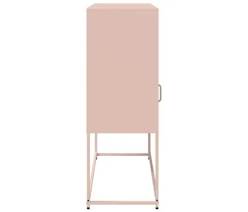 Puhvetkapp, Roosa, 100,5X39X107 cm Külmvaltsitud Teras