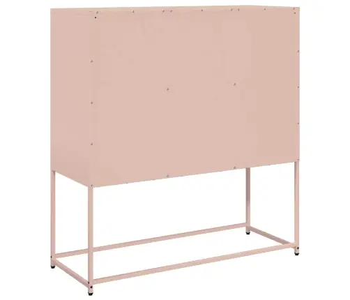 Puhvetkapp, Roosa, 100,5X39X107 cm Külmvaltsitud Teras