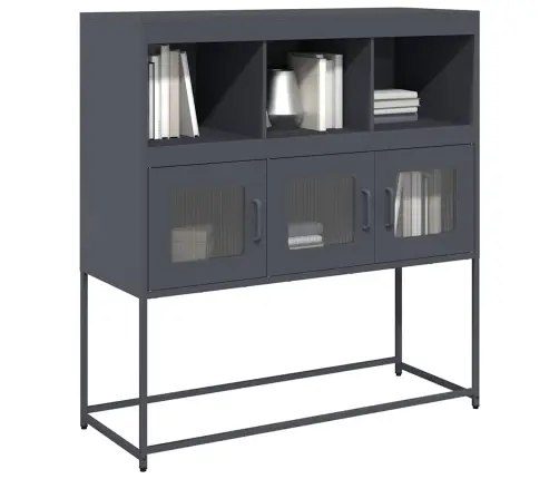 Kumode, Antracītpelēka, 100,5X39X107 Cm, Auksti Velmēts Tērauds Vidaxl Kumode, Antracītpelēka, 100,5X39X107 Cm, Auksti Velmēts Tērauds Vidaxl