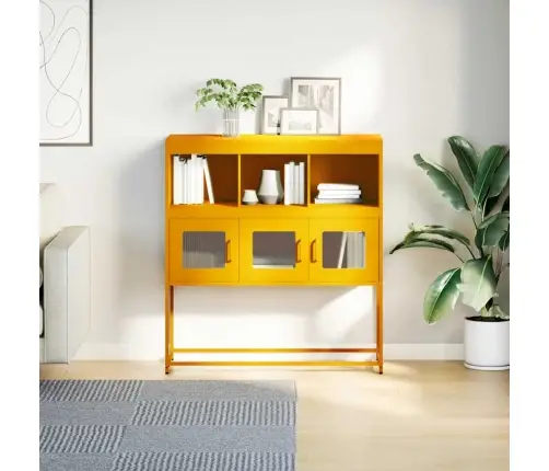 Kumode, Sinepju Dzeltena, Auksti Velmēts Tērauds Vidaxl