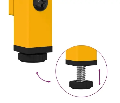 Kumode, Sinepju Dzeltena, Auksti Velmēts Tērauds Vidaxl