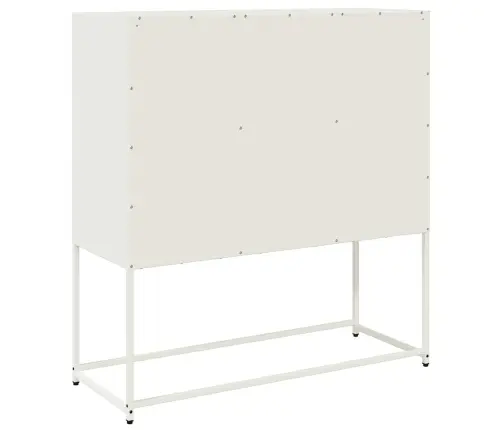 Kumode, Balta, 100,5X39X107 Cm, Auksti Velmēts Tērauds Vidaxl Kumode, Balta, 100,5X39X107 Cm, Auksti Velmēts Tērauds Vidaxl