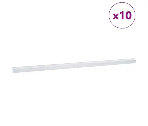 Trepiastme Servaprofiilid 10 Pcs Hõbedane 67 Cm Alumiinium