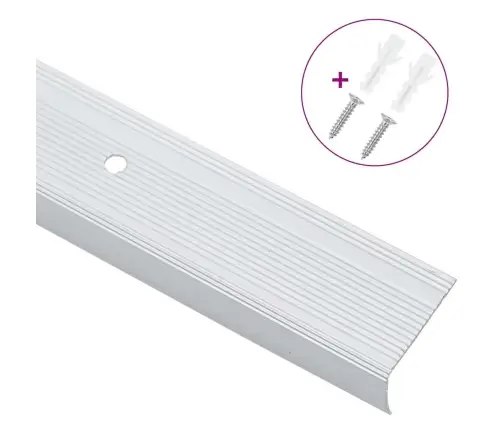 Pakāpienu Malu Profili 30 Pcs Sudraba 67 Cm Alumīnijs Vidaxl