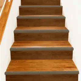 Pakāpienu Malu Profili 30 Pcs Brūna 67 Cm Alumīnijs Vidaxl