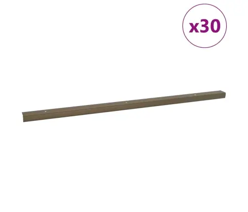 Kāpņu Sliekšņa Apdare 30 Pcs Brūna 67 Cm Alumīnijs Vidaxl