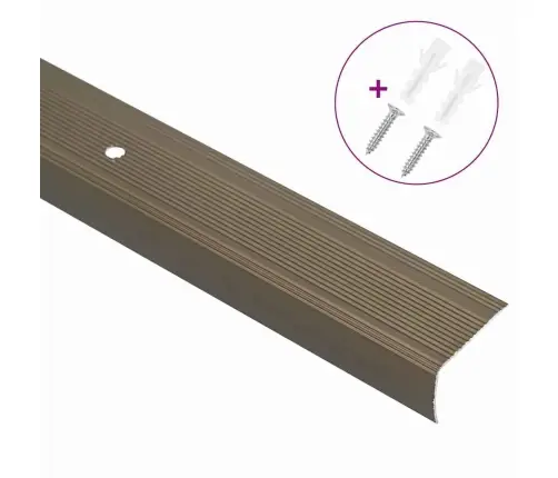 Kāpņu Sliekšņa Apdare 30 Pcs Brūna 67 Cm Alumīnijs Vidaxl