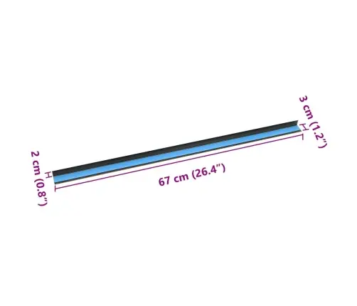 Kāpņu Sliekšņa Apdare 30 Pcs Brūna 67 Cm Alumīnijs Vidaxl
