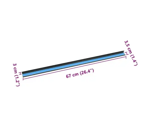 Trepiastme Servaprofiilid 10 Pcs Pruun 67 Cm Alumiinium