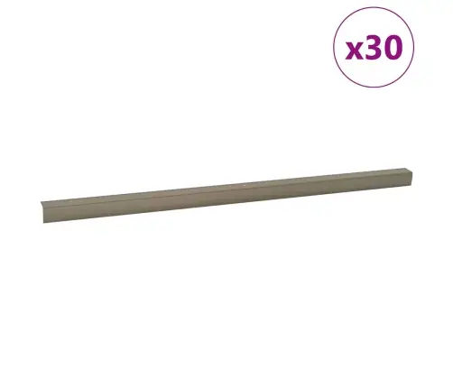 Trepiastme Servaprofiilid 30 Pcs Šampanjavärvi 67 Cm Alumiinium