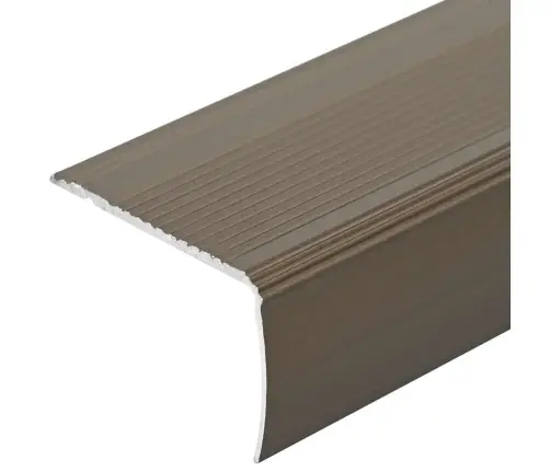 Kāpņu Sliekšņa Apdare 10 Pcs Brūna 67 Cm Alumīnijs Vidaxl