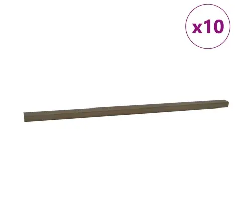 Trepiastme Servaprofiilid 10 Pcs Pruun 67 Cm Alumiinium