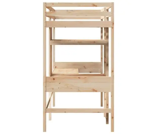 Aukšta Lova Be Čiužinio, Balta, 80X200cm Pušis